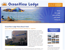 Tablet Screenshot of oceanviewlodgestaugustine.com
